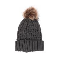 Women's Simple Style Solid Color Handmade Crimping Wool Cap main image 5