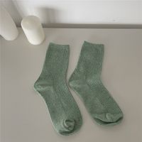 Frau Mode Einfarbig Baumwolle Ankle Socken sku image 3