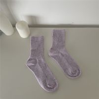 Frau Mode Einfarbig Baumwolle Ankle Socken sku image 7