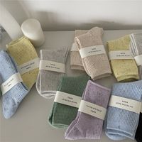 Women's Fashion Solid Color Cotton Ankle Socks main image 5