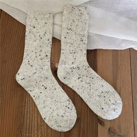 Frau Mode Einfarbig Polyester Wolle Ankle Socken sku image 4