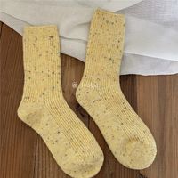 Frau Mode Einfarbig Polyester Wolle Ankle Socken sku image 8