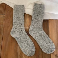 Frau Mode Einfarbig Polyester Wolle Ankle Socken sku image 7