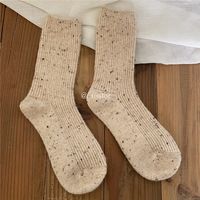 Frau Mode Einfarbig Polyester Wolle Ankle Socken sku image 2