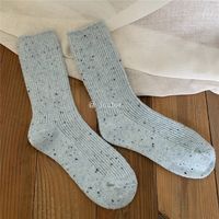 Frau Mode Einfarbig Polyester Wolle Ankle Socken sku image 6