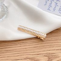 Fashion Geometric Alloy Plating Artificial Pearls Hair Clip 1 Piece sku image 77