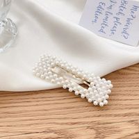 Fashion Geometric Alloy Plating Artificial Pearls Hair Clip 1 Piece sku image 84