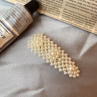 Mode Géométrique Alliage Placage Perles Artificielles Pince À Cheveux 1 Pièce sku image 1