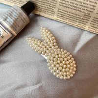 Fashion Geometric Alloy Plating Artificial Pearls Hair Clip 1 Piece sku image 7