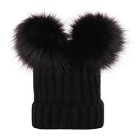 Unisex Cute Solid Color Pom Poms Crimping Wool Cap sku image 1