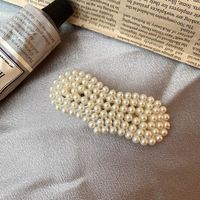 Fashion Geometric Alloy Plating Artificial Pearls Hair Clip 1 Piece sku image 10