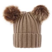 Unisex Cute Solid Color Pom Poms Crimping Wool Cap sku image 11