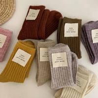 Women's Simple Style Solid Color Wool Ankle Socks main image 2