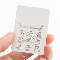 Stainless Steel Retro Plating Letter Pendant Necklace sku image 26