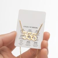 Stainless Steel Retro Plating Letter Pendant Necklace sku image 41