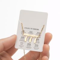Stainless Steel Retro Plating Letter Pendant Necklace sku image 43