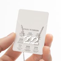 Stainless Steel Retro Plating Letter Pendant Necklace sku image 11