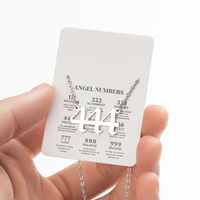 Stainless Steel Retro Plating Letter Pendant Necklace sku image 13