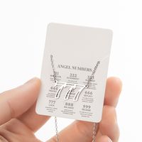 Stainless Steel Retro Plating Letter Pendant Necklace sku image 25