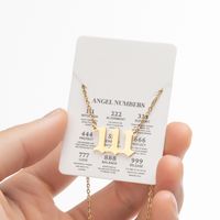 Stainless Steel Retro Plating Letter Pendant Necklace sku image 28