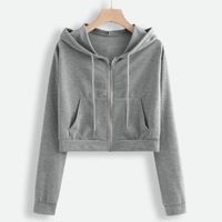 Mujeres Sudadera Manga Larga Sudaderas Con Capucha Y Sudaderas Labor De Retazos Casual Color Sólido sku image 7