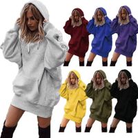 Women's Hoodie Long Sleeve Hoodies & Sweatshirts Pocket Patchwork Fashion Solid Color main image 2