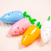 Cute Creative Candy Color Carrot Shape Student Pencil Sharpener 1 Piece sku image 1
