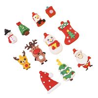 Cute Christmas Tree Snowman Elk Alloy Soft Glue Unisex Bag Pendant Keychain 1 Piece main image 5