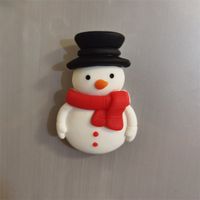 Cute Big Three-dimensional Santa Claus Refrigerator Magnets Christmas Decoration sku image 4