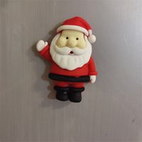 Cute Big Three-dimensional Santa Claus Refrigerator Magnets Christmas Decoration sku image 2