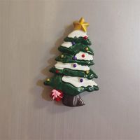 Cute Cartoon Three-dimensional Santa Claus Refrigerator Magnets Christmas Decoration sku image 3