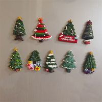 Cute Cartoon Three-dimensional Santa Claus Refrigerator Magnets Christmas Decoration main image 4