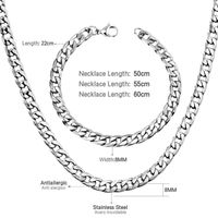 Mode Geometrisch Rostfreier Stahl Überzug Armbänder Halskette 1 Satz main image 5