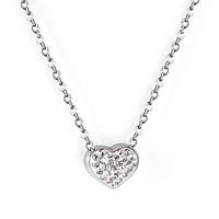 Simple Style Heart Shape Stainless Steel Titanium Steel Plating Pendant Necklace sku image 1
