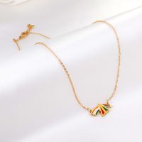 Fashion Rainbow Stainless Steel Plating Pendant Necklace 1 Piece main image 2