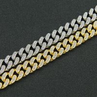 Hip-hop Geometric Alloy Diamond Men's Bracelets main image 3