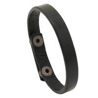 Simple Style Geometric Pu Leather Iron Unisex Bracelets sku image 1
