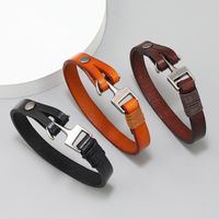 Fashion Geometric Pu Leather Alloy Unisex Bracelets 1 Piece main image 4