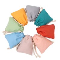 Basic Solid Color Cloth Drawstring Jewelry Packaging Bags 1 Piece main image 2