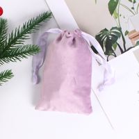 Fashion Solid Color Flannel Jewelry Packaging Bags sku image 17