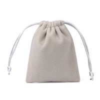 Simple Style Solid Color Cloth Drawstring Jewelry Packaging Bags 1 Piece sku image 3