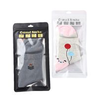 One Piece Of Unisex Long And Short Socks Simple Plastic Packaging Bag main image 3
