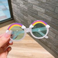 Cute Rainbow Round Frame Full Frame Kids Sunglasses sku image 6
