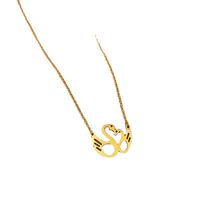 Simple Style Swan Titanium Steel Plating Hollow Out Necklace 1 Piece main image 4