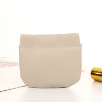 Women's All Seasons Pu Leather Solid Color Simple Style Square Cosmetic Bag sku image 9