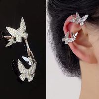 Elegant Fashion Butterfly Rhinestone Butterfly Rhinestones Women's Ear Clips main image 1