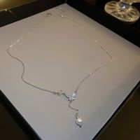 Einfacher Stil Buchstaben Herzform Blume Metall Perlen Überzogene Inlay Strass Steine Zirkon Damen Anhänger Halskette Halskette sku image 19