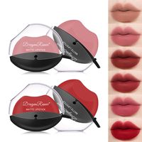 Creative Lip Shape Not Easy To Fade Mist Facial Makeup Matte Red Lipstick main image 6