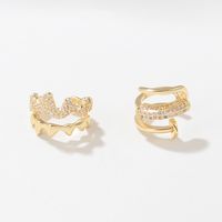 1 Piece Simple Style Letter Gold Plated Ear Studs main image 5