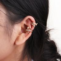 1 Piece Simple Style Letter Gold Plated Ear Studs main image 3